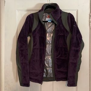 Ladies Columbia Medium Purple/Gray Jacket